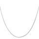 14K White Gold 18 inch .5mm Octagonal Snake with Lobster Clasp Chain WOS060-18
