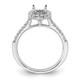 14K White Gold Eternal Promise Lab Grown VS/SI FGH Dia Halo Complete Ring RM2057E-050-6CWLG