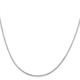 14K White Gold 16 inch 1mm Octagonal Snake with Lobster Clasp Chain WOS150-16