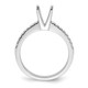 14K White Gold Lab Grown Diamond VS/SI FGH Complete Engagement Ring RM2593E-050-5CWLG