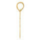 14k Brushed Border Script Number 48 Pendant SCN48