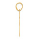 14k Brushed Border Script Number 55 Pendant SCN55