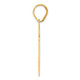 14k Brushed Border Script Number 37 Pendant SCN37
