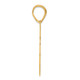 14k Brushed Border Script Number 60 Pendant SCN60