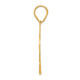 14k Brushed Border Script Number 72 Pendant SCN72