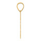 14k Brushed Border Script Number 68 Pendant SCN68