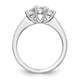 14K White Gold Lab Grown Diamond VS/SI FGH 3-Stone Complete Eng Ring RM2979E-038-7CWLG