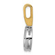 14k Two-tone Fits up to 3mm, 6mm Reversible Omega Slide SL249