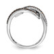 14k White Gold White Champagne Diamond Black Rhodium Ring RM5696-CH-050-WA