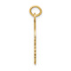 14k Solid Polished Boys Head Charm A4249