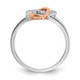 14k White/Rose Gold Diamond Double Heart Ring RM5722-013-WRA
