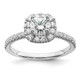 14K White Gold Eternal Promise Lab Grown VS/SI FGH Dia Halo Complete Ring RM6633E-055-9CWLG