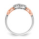 14k Rose Gold w/White Rhodium Diamond Infinity Ring RM5733-006-WRA