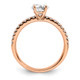 14K Rose Gold Lab Grown Diamond SI1/SI2, G H I, Complete Engagement Ring RM6634E-050-7CRLG