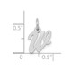 10k White Gold Small Script Initial W Charm 10YC659W