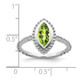 14k White Gold Marquise Peridot Ring RM7204-PE-W