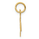 10K Small Fancy Script Initial K Charm 10YC650K