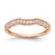 14K Rose Gold Lab Grown Diamond VS/SI FGH Contoured Wedding Band RM5897B-025-CRLG