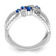 14k White Gold Sapphire and Diamond Ring RM7243-SA-040-WA