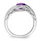 14k White Gold Amethyst Bypass Ring RM7164-AM-W
