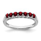 Sterling Silver Rhodium-plated Garnet and Diamond Ring RM7411-GA-001-SSA-6