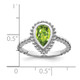 14k White Gold Pear Peridot Ring RM7203-PE-W