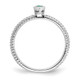 14k White Gold Marquise Bezel Emerald Ring RM7231-EM-W