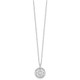 White Ice Sterling Silver Rhodium-plated 18 Inch Diamond Letter C Initial Necklace with 2 Inch Extender QW499C-18