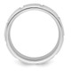 Sterling Silver Rhodium-plated 8mm Polished Fancy Band Size 11.5 QWB121RH-11.5