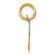 10K Small Fancy Script Initial P Charm 10YC650P