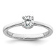 14k White Gold Lab Grown VS/SI FGH Dia Complete Engagement Ring RM9202-044-WLGC