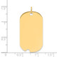 14k Plain .011 Gauge Engravable Dog Tag w/Notch Disc Charm XM541/11