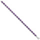 Sterling Silver Rhodium-plated Amethyst Bracelet QX814AM