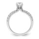 14K White Gold Lab Grown Diamond VS/SI FGH Pear Semi-Mount Eng. Ring RM7994E-100-WLG