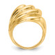 14k Polished Swirl Dome Ring R317