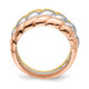 14k Tri-Color Triple Shrimp Band R886