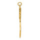 14K  3D Tennis Racquet Pendant A2752