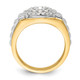 14K Two-Tone Lab Grown VS/SI FGH Dia Cluster Men's Ring RM9516-125-YWLG