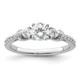 14K White Gold Lab Grown Diamond VS/SI FGH Semi-mount Engagement Rin RM9083E-050-WLG