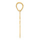 14k Brushed Border Script Number 70 Pendant SCN70