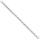14K White Gold 8 inch 5.4mm Hand Polished and Satin Fancy S-Link with Fancy Lobster Clasp Bracelet WLK400-8