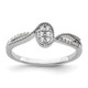 14K White Gold First Promise Lab Grown VS/SI FGH Dia Small Cluster Promise RM9090-013-WLG