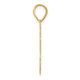 14k Brushed Border Script Number 86 Pendant SCN86