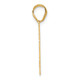 14k Brushed Border Script Number 84 Pendant SCN84