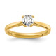 True Origin 14K 1/3 carat Lab Grown Diamond VS/SI  D E F  Round Solitare Engagement Ring RM1930E-033-YLD