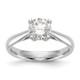 14K White Gold Lab Grown Diamond 3/4ct Round VS/SI FGH Solitaire Eng Ring RM1930E-075-WLG