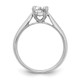 14K White Gold Lab Grown Diamond 3/4ct Round VS/SI FGH Solitaire Eng Ring RM1930E-075-WLG
