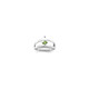 Sterling Silver Rhodium-plated Synthetic Single Stone Mother's Ring XMR63/1SS