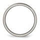 Chisel Titanium Polished 4mm Grooved and Beaded Edge Band TB131-4