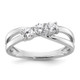 14K White Gold Lab Grown Diamond VS/SI FGH 3-Stone Complete Eng Ring RM2965E-050-CWLG